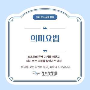 <신규중독프로그램>의미요법